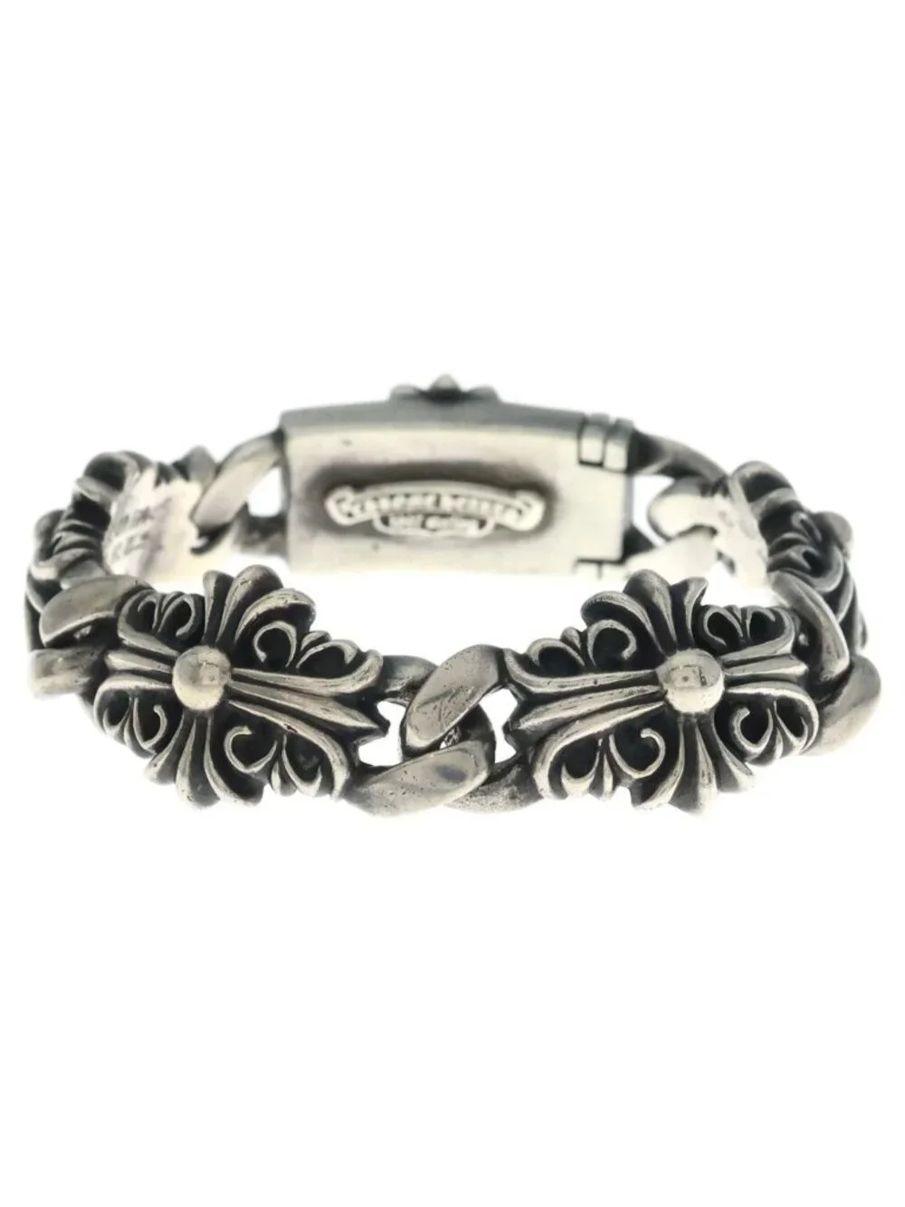 Chrome Hearts Keeper Link Silver Bracelet
